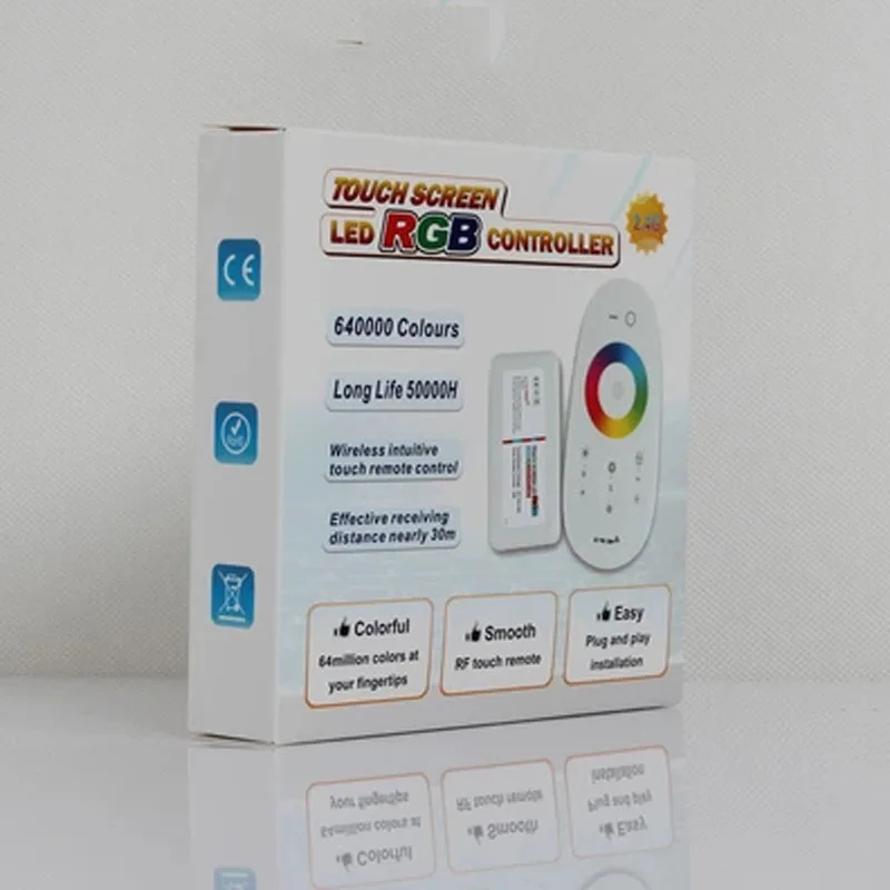Светодиодный сенсорный экран RGB с пультом дистанционного управления 2 4G для