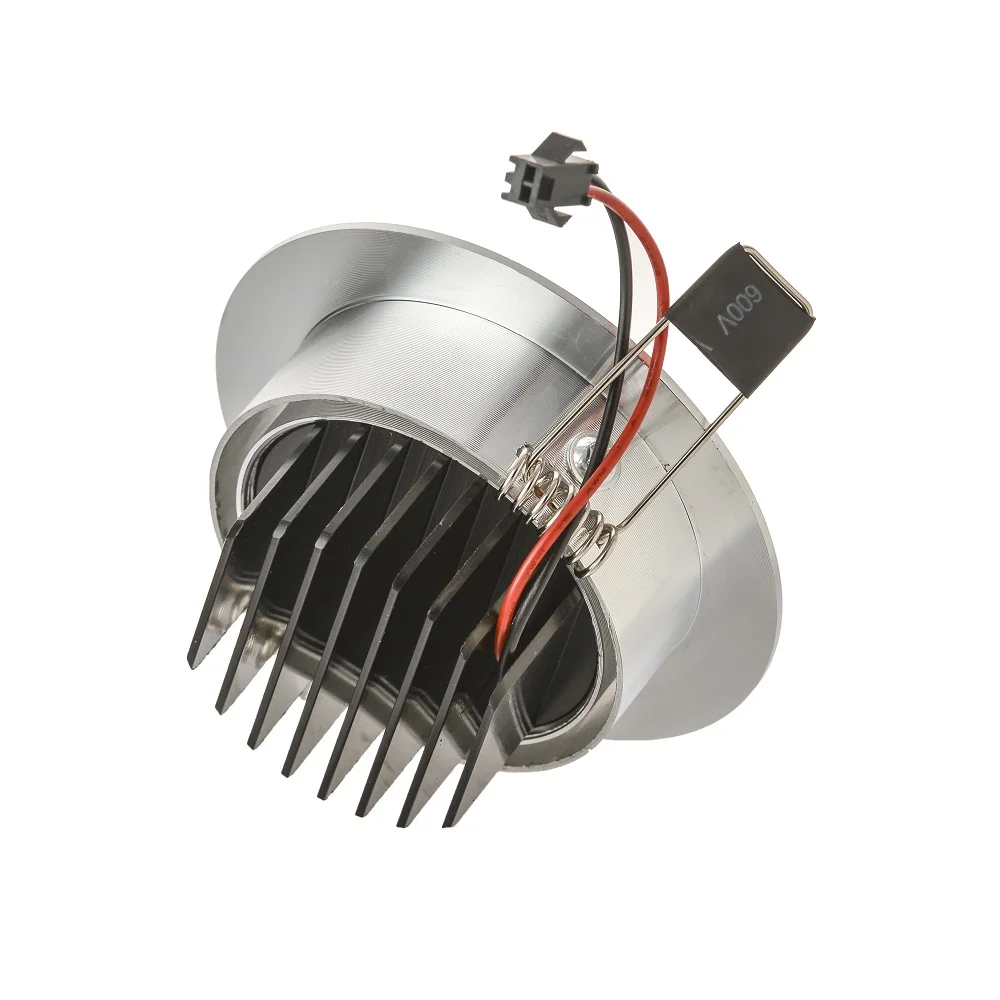 Dimmable 3W Cabinet LED Mini Downlight AC 85-265V Silver Shell Ceiling Recessed Light with Driver Warm / Nature White CE | Освещение