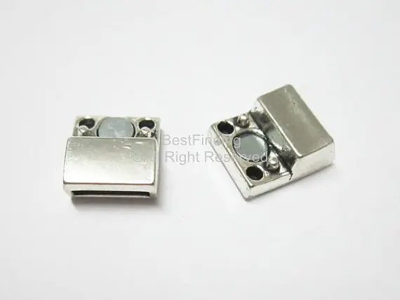 10 мм фотоэлемент 10x2 из плоской кожи|flat leather clasp|magnetic claspsleather clasp |