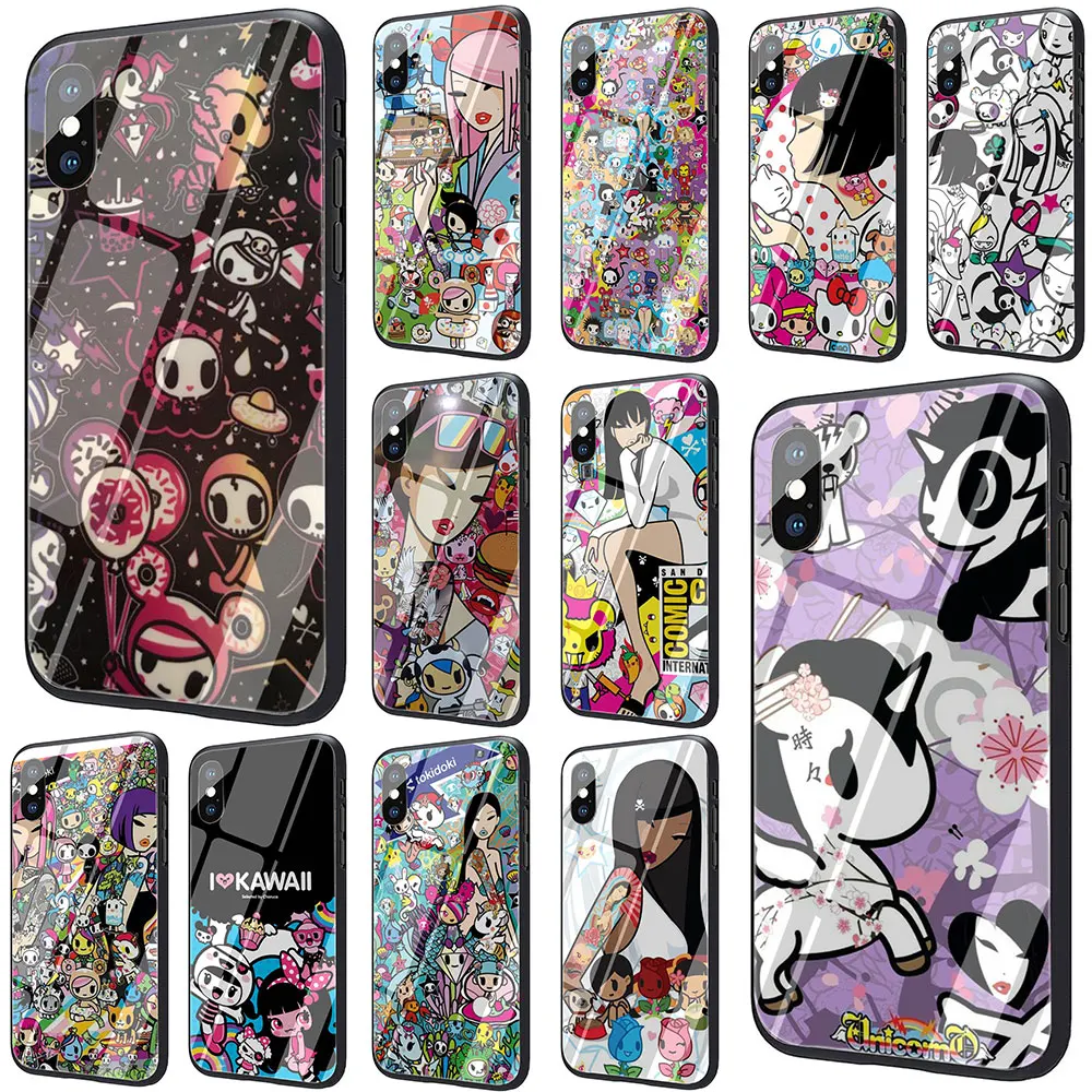Японское Новое поступление чехол Tokidoki из закаленного стекла для телефона iPhone SE