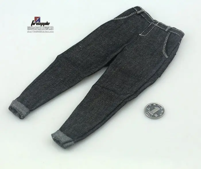 Коллекция 1/6 года фигурка солдата брюки черные синие джинсы модель Slim Cut