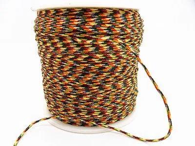 0.8mm Multicolor Rattail Braid Nylon Cord+100M/Roll Chinese Knot Beading Macrame Rope  Bracelet String Accessories