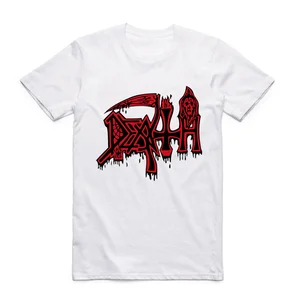 Футболка Мужскаяженская с принтом DEATH Rock, модная рубашка из полиэстера с коротким рукавом и круглым вырезом, Азиатский Размер, HCP4016