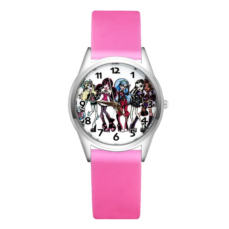 

Cartoon pretty girl style Children's Watches Women's Students girls Boys Quartz Soft Silicone strap Wrist Watch JC56