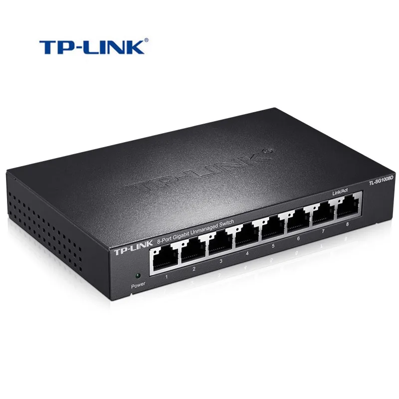 TP-Link 8 портов 10/100/1000 Мбит/с гигабитный коммутатор по Ethernet ieeee802.3 (TL-SG1008D) | Компьютеры