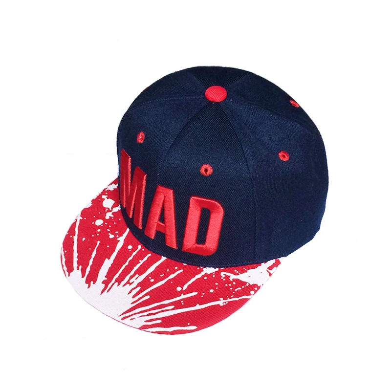 

[HEAD BEE] 2018 New Baseball Cap Snapbacks Hat Casquette Letters MAD Gorras Children Flat Hip Hop Cap for Boys and Girls