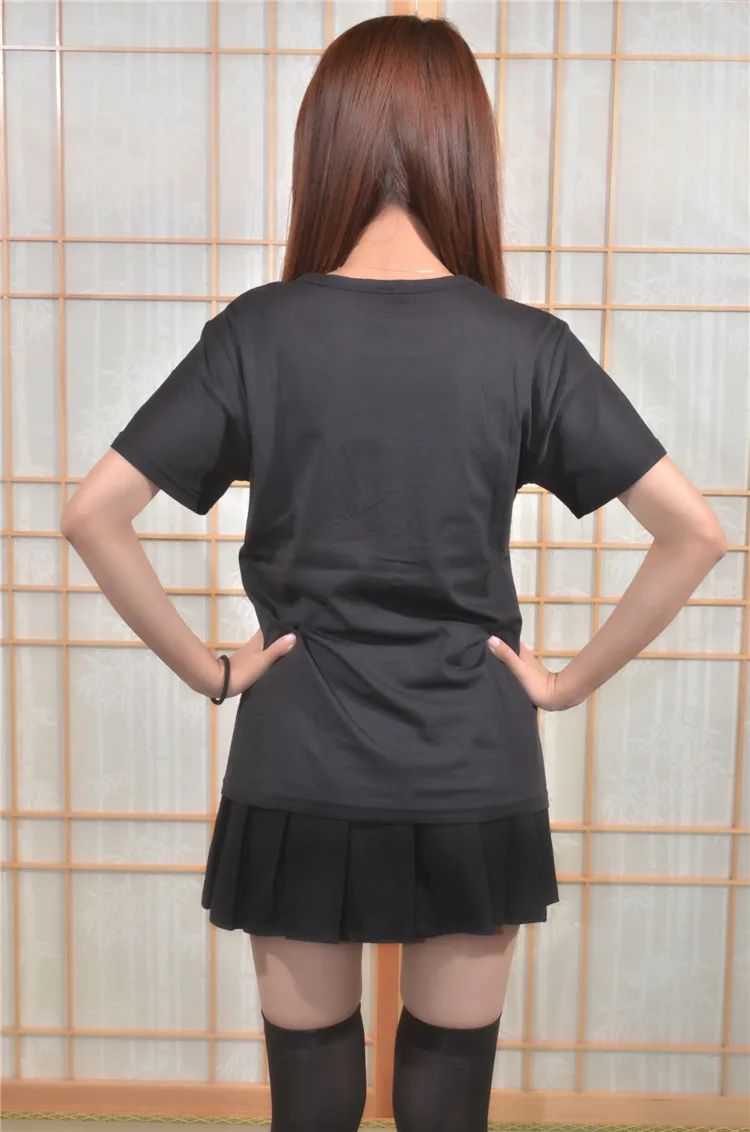 Милая футболка для косплея Kumamon топ унисекс с коротким рукавом аниме из 100% хлопка