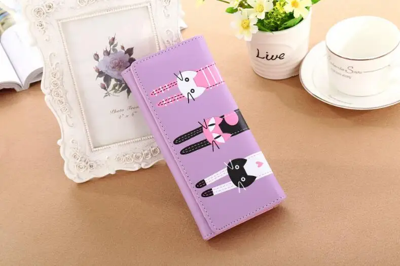 MIWIND/длинные женские кожаные кошельки с рисунком из мультфильма 3 предмета