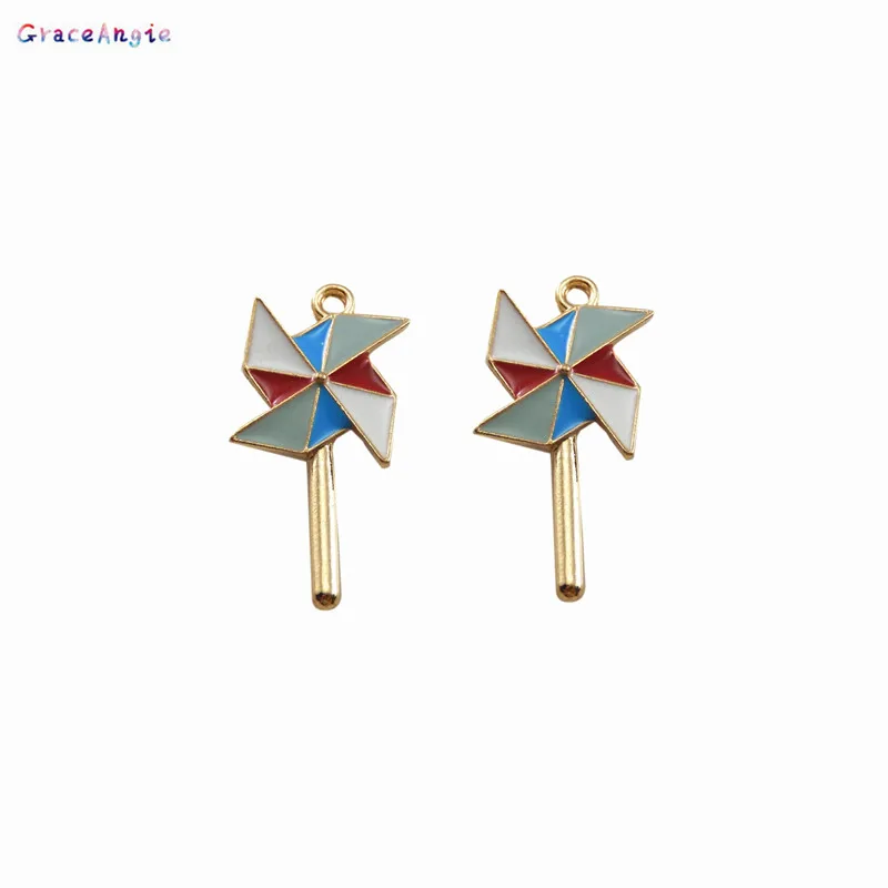8 шт. подвеска в виде ветряной мельницы|pendant diy|handmade metalenamel diy |