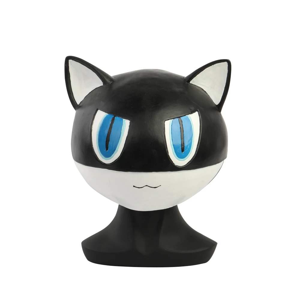 Маска Morgana 5 для косплея из латекса черная кошка Мона маска вечеринки на Хэллоуин