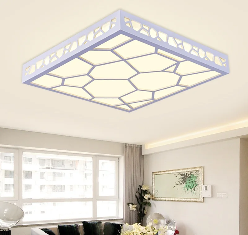 Kopen Art Water Cube LED Plafondlamp Woonkamer Slaapkamer Studie Restaurant Verlichting Office Business Plaats Plafond Verlichting 110-240 V