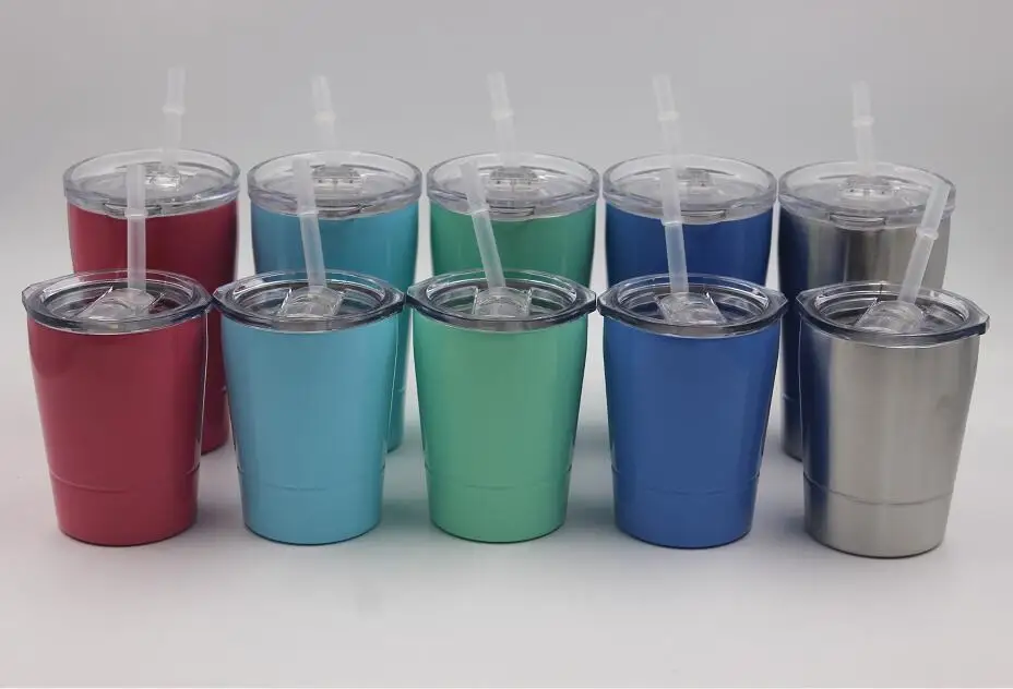 Quevinal20pcs 12oz 8 5 oz мини массажер бокалы для вина Нержавеющая сталь путешествия