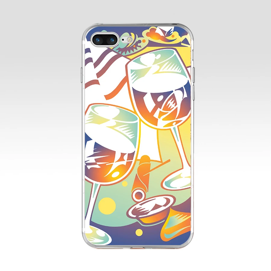 6 229AQ вино Избранное Мягкий ТПУ силиконовый чехол для Apple iPhone 6 6s 7 8 plus чехол - Цвет: 6