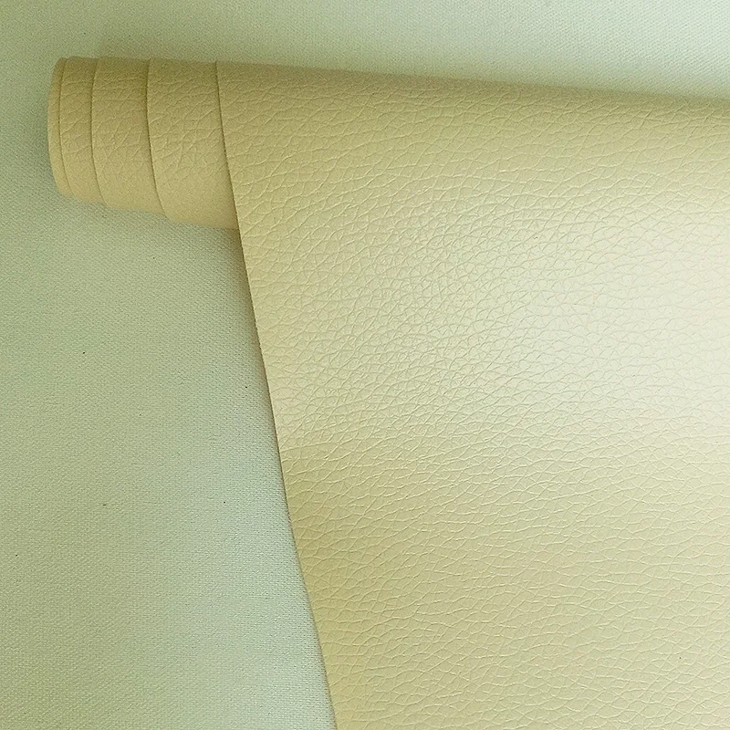 light yellow Meetee 50x137 см толщиной 0,5 мм самоклеящаяся искусственная Синтетическая кожа факсимильная ткань для дивана патч ремонт восстановленная сумка мягкая ткань - Цвет: light yellow