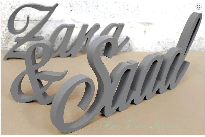 Лола сценарий присоединились буквы серый. Свадьба украшения письма|mr & mrs letters|mr