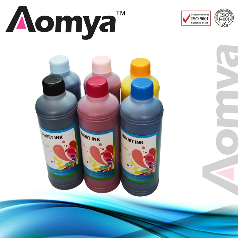 

Aomya 500ml/bottle 6 Colors Universal Art Paper Ink Compatible for Epson Inkjet Printers All Models Vivid Colors Printer Ink