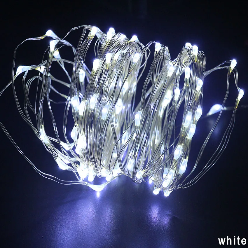 USB 5V 8 Modes Remote control 100LED 50LED SMD Sliver Light Waterproof String Fairy Lamp For Party Wedding Holiday LED Dec | Лампы и