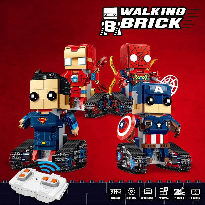 392 шт. техник Железный человек Тони строительный блок пульт дистанционного