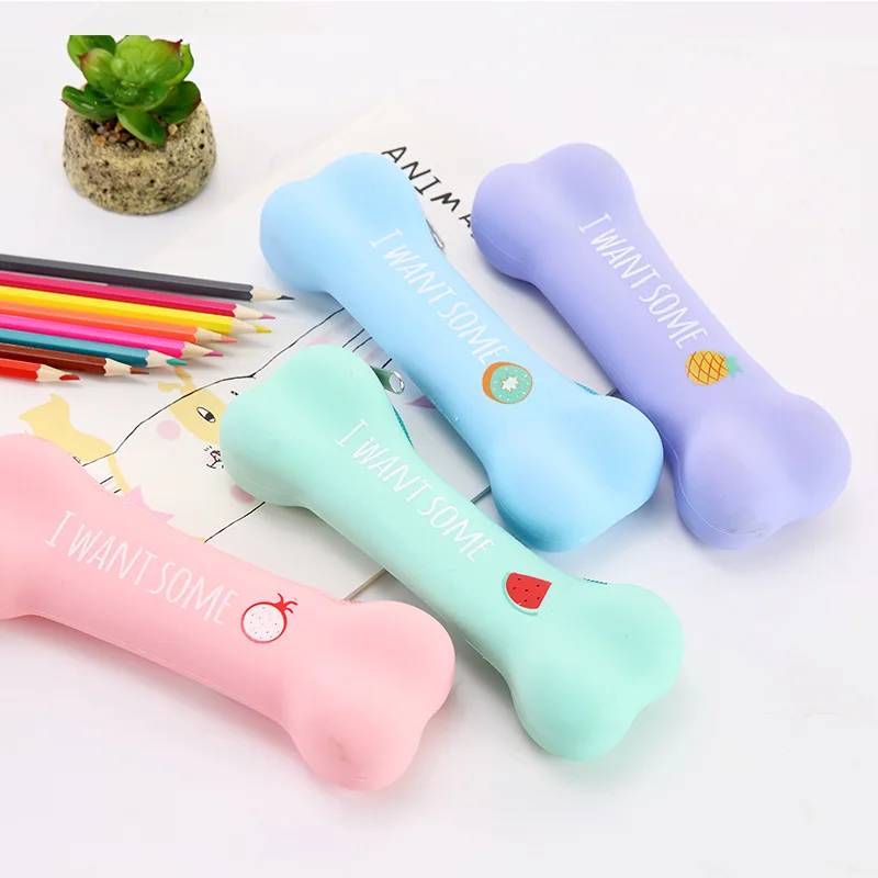 Новинка чехол-карандаш для мальчиков и девочек кавайная сумка с силиконовой