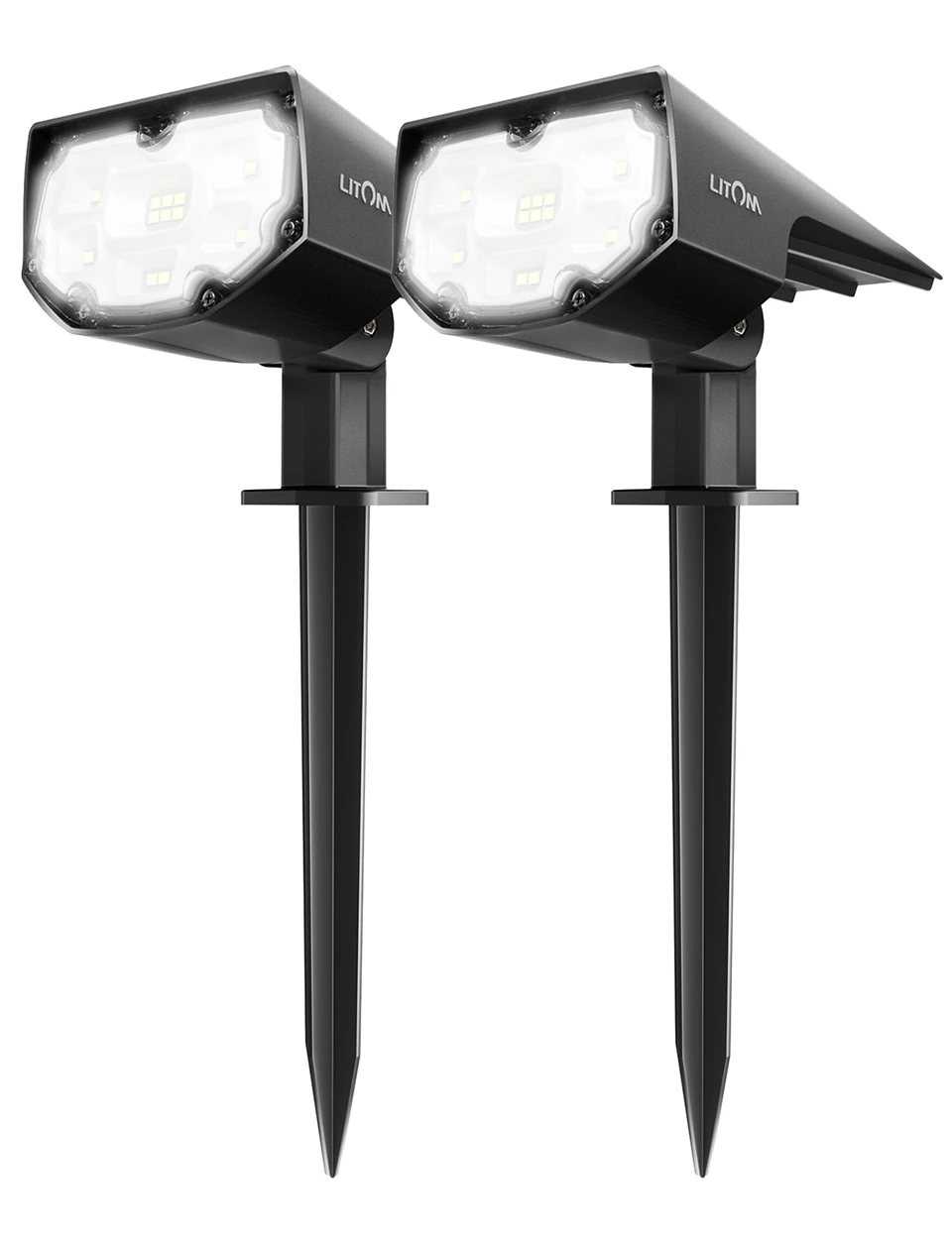 Litom CD190 12 Светодиодный светильник на солнечных батареях для газона s IP67 Водонепроницаемый 2 Светильник Модели солнечный светильник s для двора тропинки настенный открытый сад