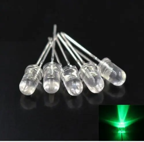 

50pcs F5 5mm Green Round Superbright LED Light LED lamp NEW