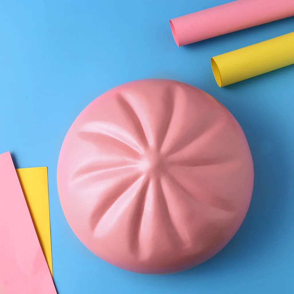 Jumbo squishy розовая Ароматизированная Подвеска для хлеба медленно поднимающаяся