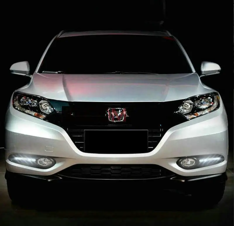 Для Honda HR V HRV 1 пара DRL Vezel 2014 2015 2016 2017 дневные ходовые огни противотуманная фара 12 в