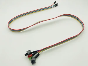 Настольный ПК компьютерный кабель переключения питания Кабель питания перезапуска сброса HDD 2 переключателя светодиодный для майнинга биткоинов Antminer Mining