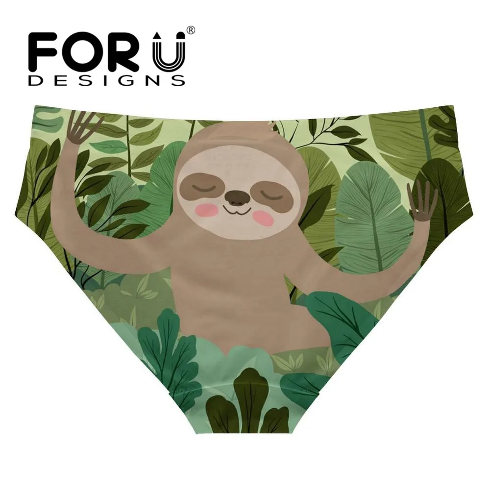 Женские трусики с принтом ленивых forujeans летние сетчатые бесшовные удобное нижнее