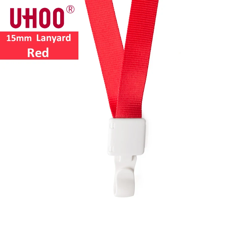 6761 Red 2 шт./лот, 1,5 см, высокое качество, яркие цвета, ремешок для именной бирки, I.D карты, выставочный держатель для карт, держатель Бейджа, офисные принадлежности - Цвет: 6761 Red