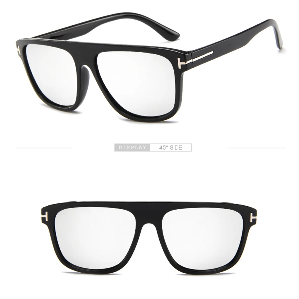 2019 классические модные мужские солнцезащитные очки в большой оправе