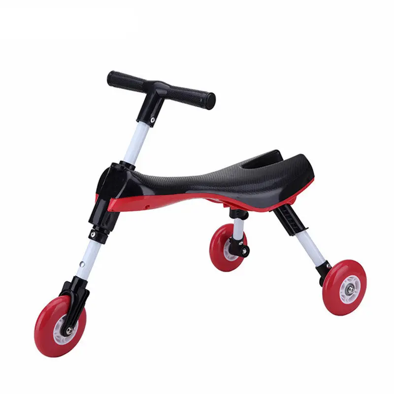 Black ALWAYSME Летающий Велосипед СКУТЕР складной Крытый Открытый малышей Glide трехколесный велосипед езда на игрушке не царапины колеса не требуется сборка - Цвет: Black