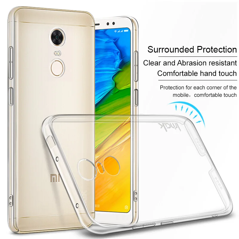 Redmi 5 Чехол IMAK износостойкие II Pro Прозрачный Кристалл Жесткий телефона чехол для