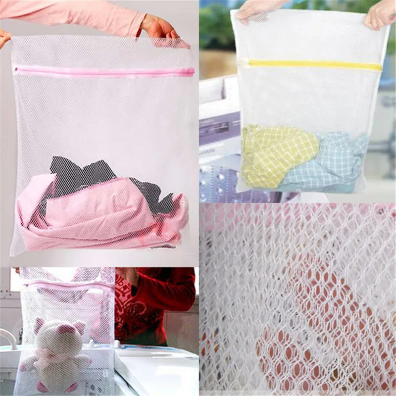

Lingerie Washing Home Use Mesh Clothing Underwear Organizer Washing Bag Mesh Net Bra Wash Bag Zipper Laundry Bag