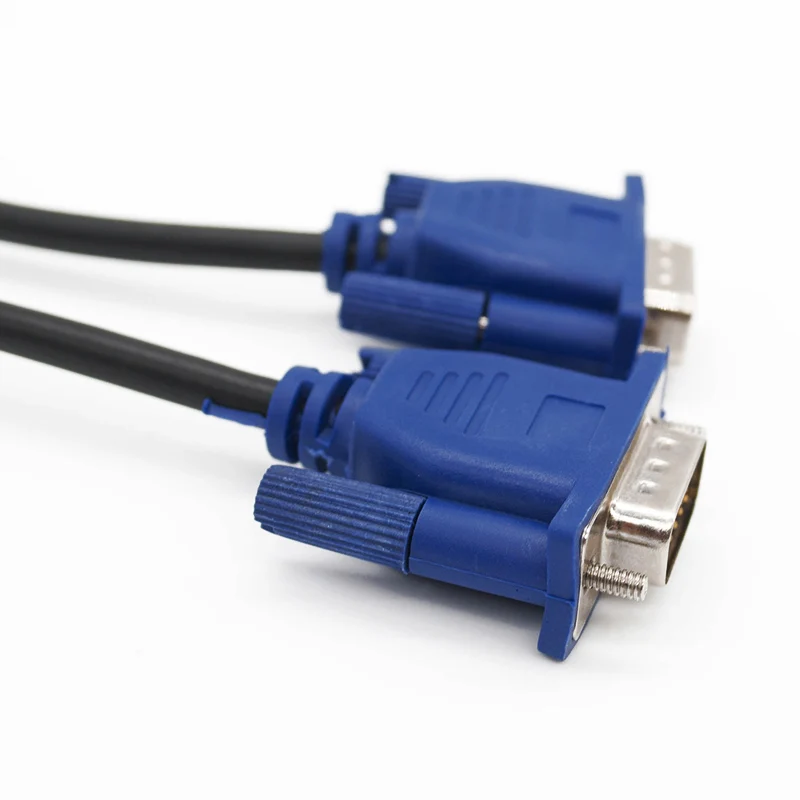 1 шт. Новый Синий 5 м 15 PIN VGA HDB15 SUPER M/M мужчинами Соединительный кабель удлинитель