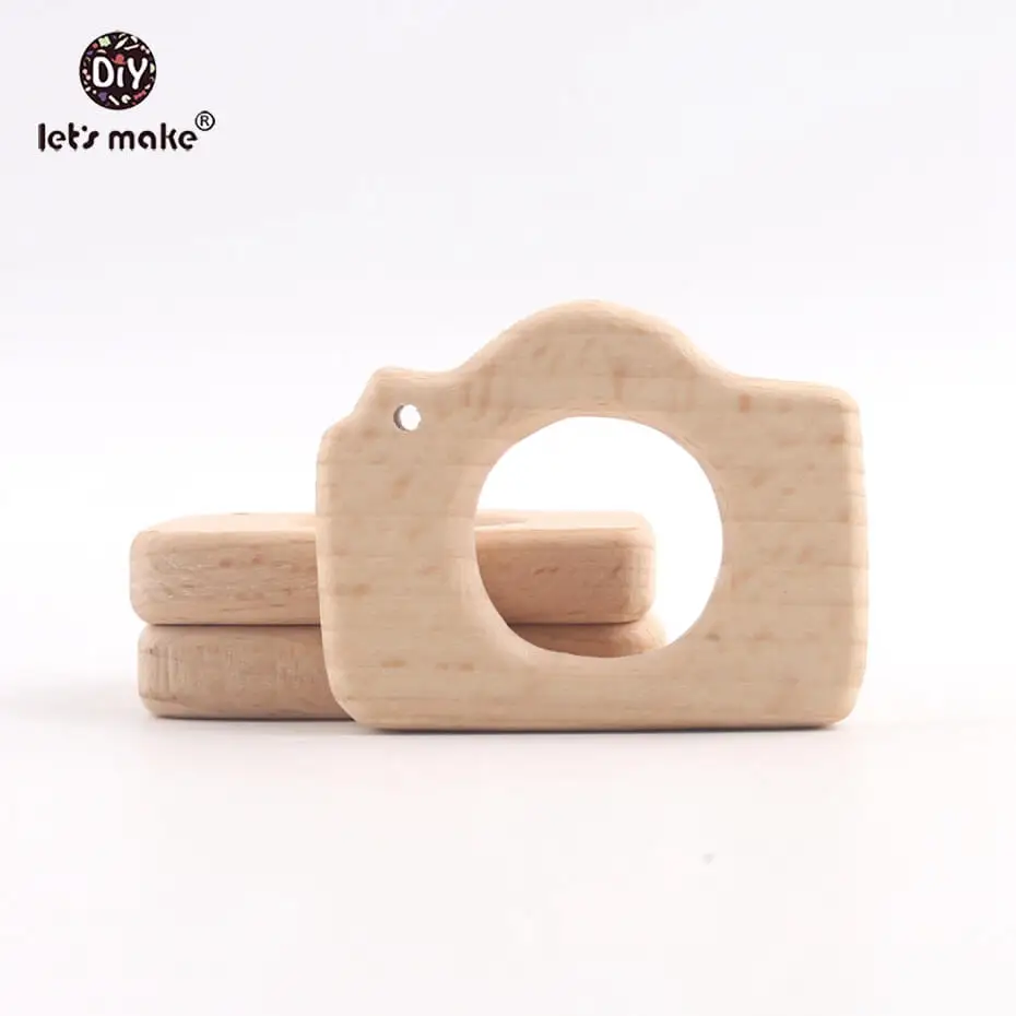 Прорезыватель для зубов детский из натурального дерева 20 шт.|baby teether|baby wooden - Фото №1