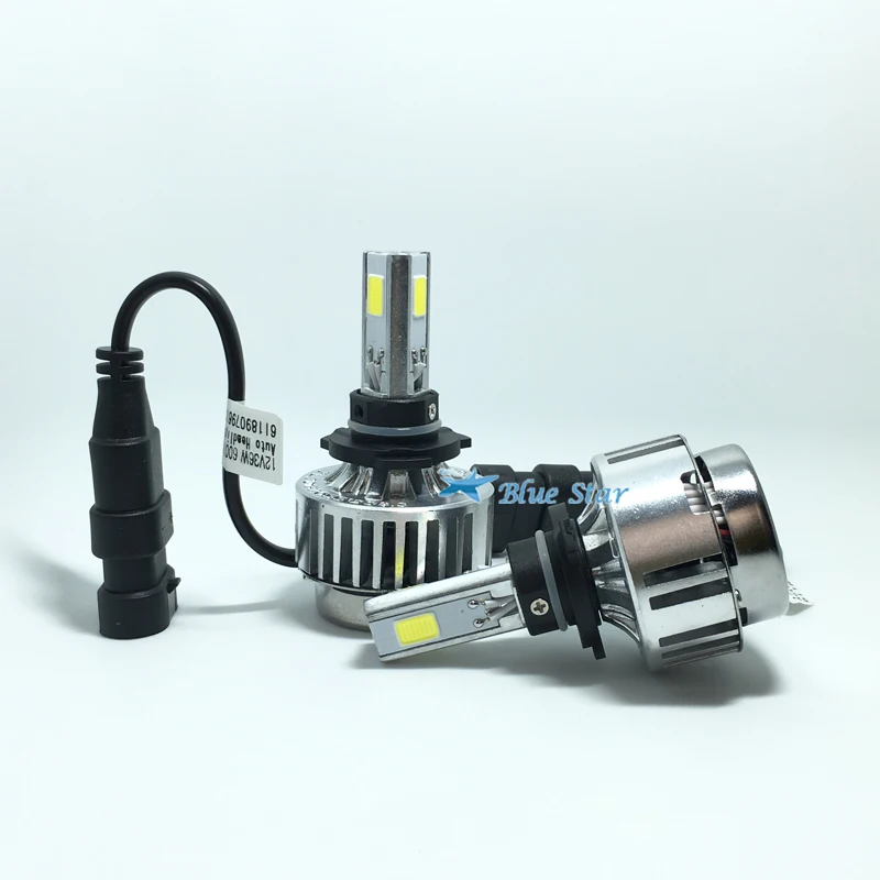1 pair Automobiles lights 72W 6600LM LED H7 H8 H9 H11 9005/hb3 9006/hb4 6000K COB Car Headlight Bulbs Kit | Автомобили и