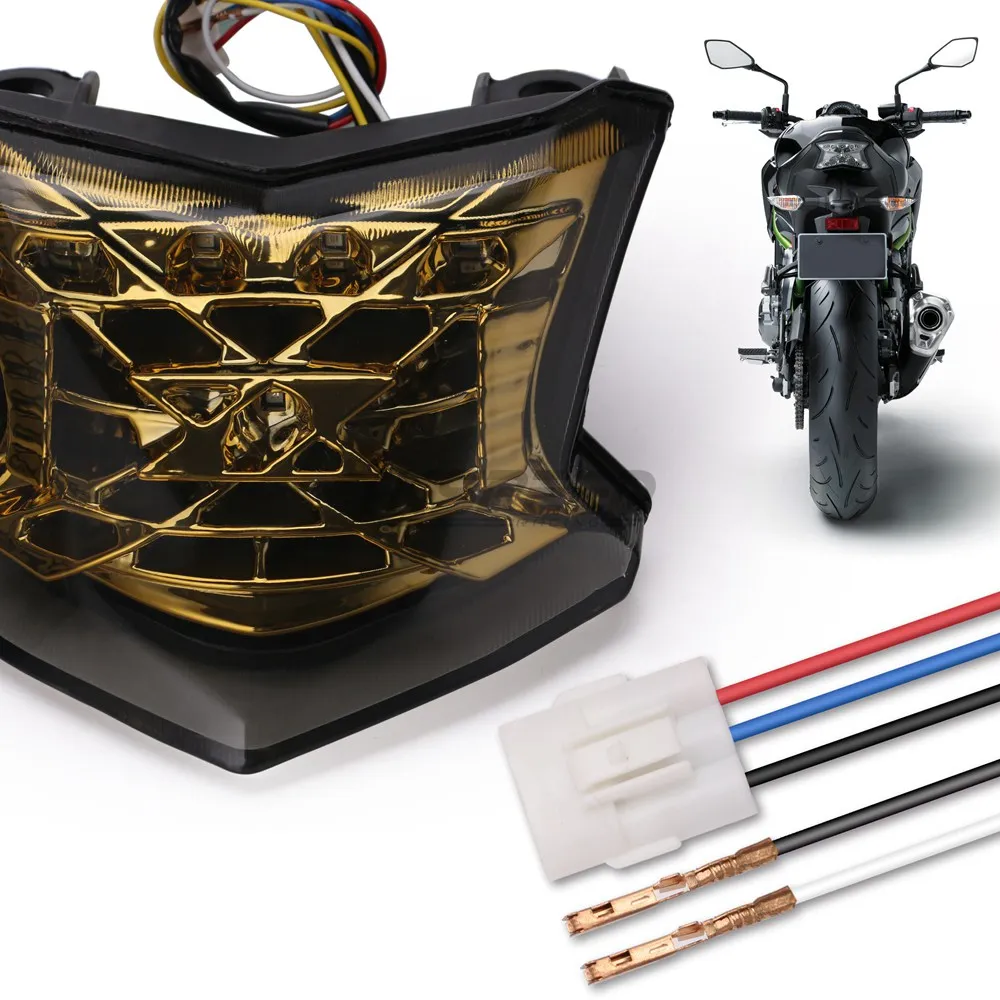 Мотоциклетные светодиодные задние стоп сигналы сигнала для Kawasaki задний фонарь