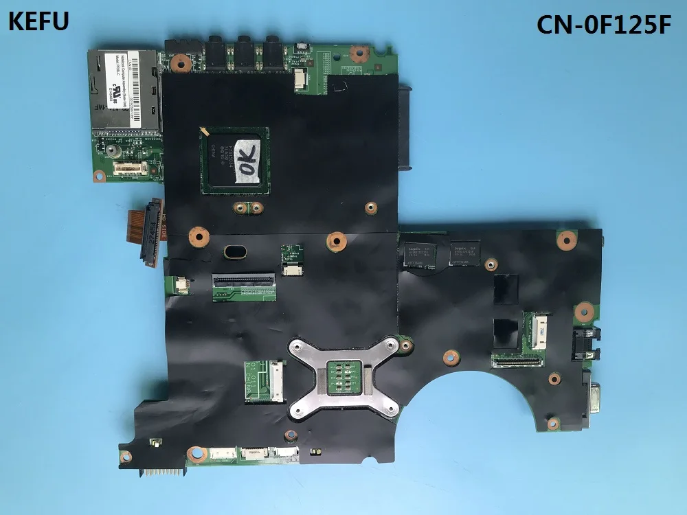 Материнская плата KEFU для ноутбука Dell XPS M1530 CN 0F125F PGA478 DDR2 965PM 100% полностью