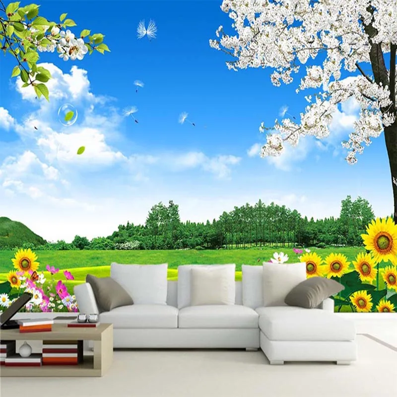 

Custom Mural Wallpaper 3D Nature Scenery Wall Painting Photo Wall Murals Living Room Bedroom Backdrop Wall Home Decor Wallpapers