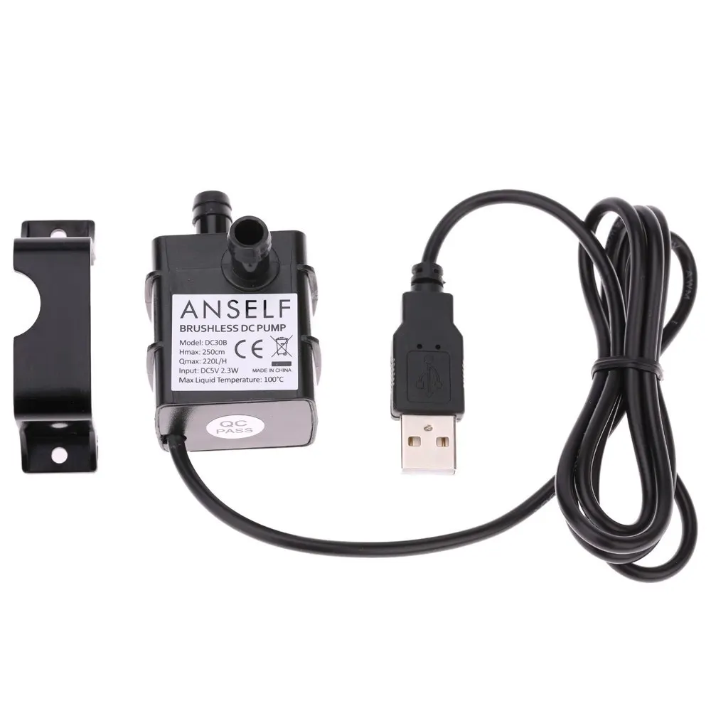 Ультра тихий водяной масляный мини насос USB DC5V 2 3 W микро бесщеточный