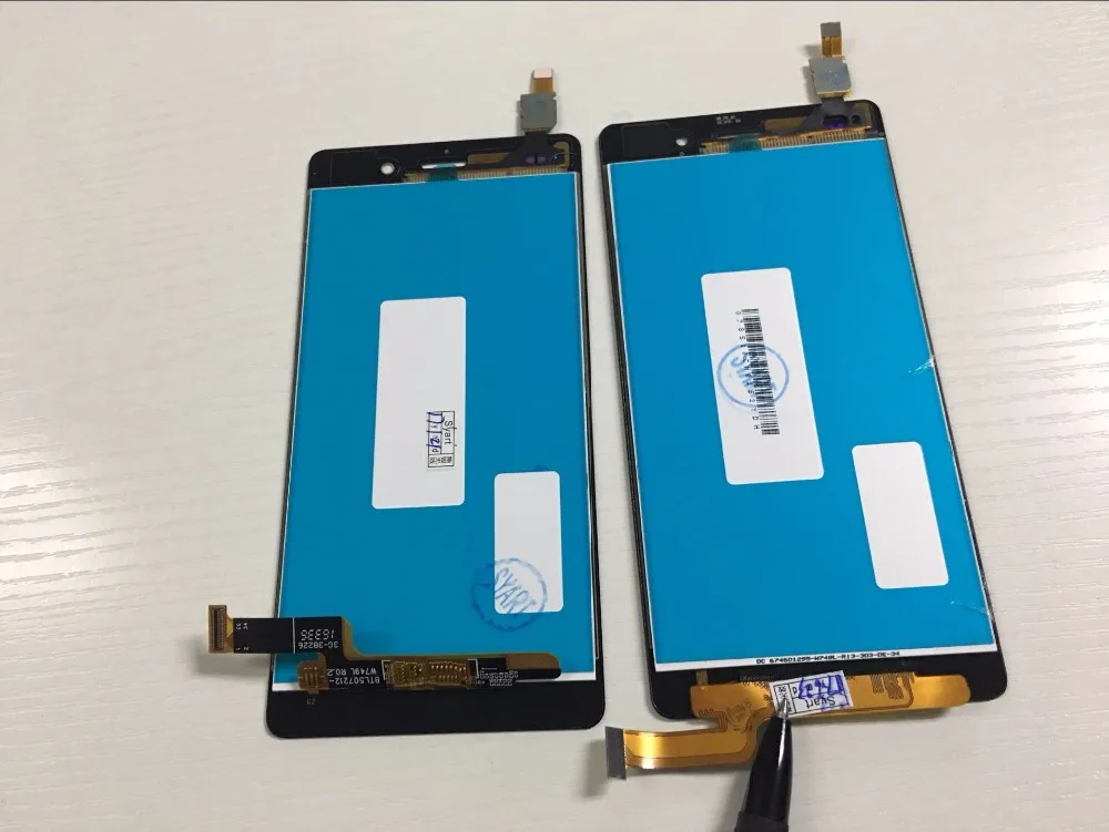 Huawei P8 Lite ЖК дисплей сенсорный экран дигитайзер сборка с рамкой Замена ALE L04 L21 для 5