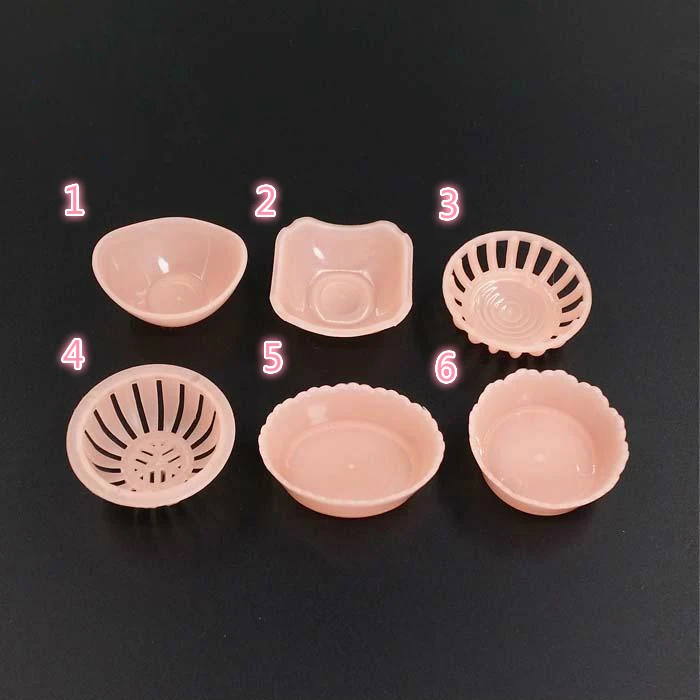 

Детская Подарочная игрушка G05-X4630, мини-мебель для кукольного домика 1:12, Миниатюрная пластиковая корзина furit 6 шт./компл.