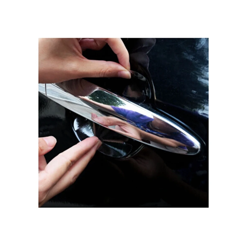 

4 pcs/lot universal invisible Car door handle stickers car sticker protection protector film scratches resistant cover