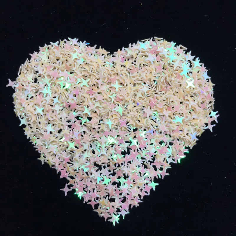 4 мм 9000 шт./пакет Star ультратонкий Sequins Nail Art Блеск Мини блестками Экологичные блестка из ПЭТ декоративный Маникюр Материал