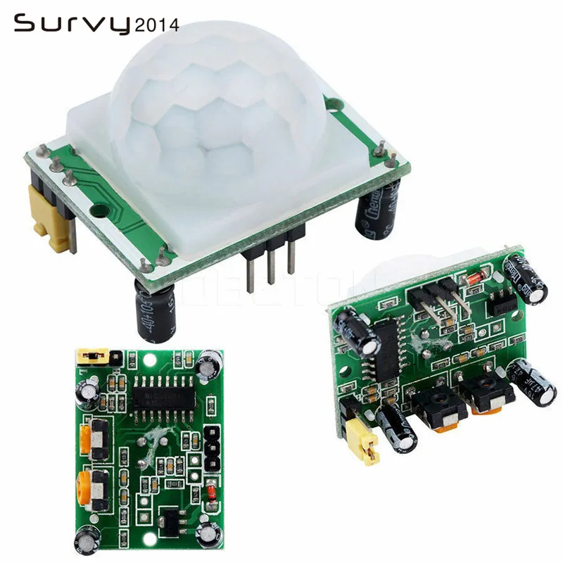 1 шт. HC SR501 инфракрасный датчик движения PIR модуль детектора для arduino raspberry pi
