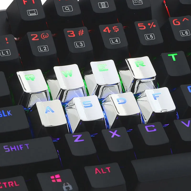 12 клавиш механическая клавиатура колпачки для синие Double shot инъекции MX Style WASD PBT с