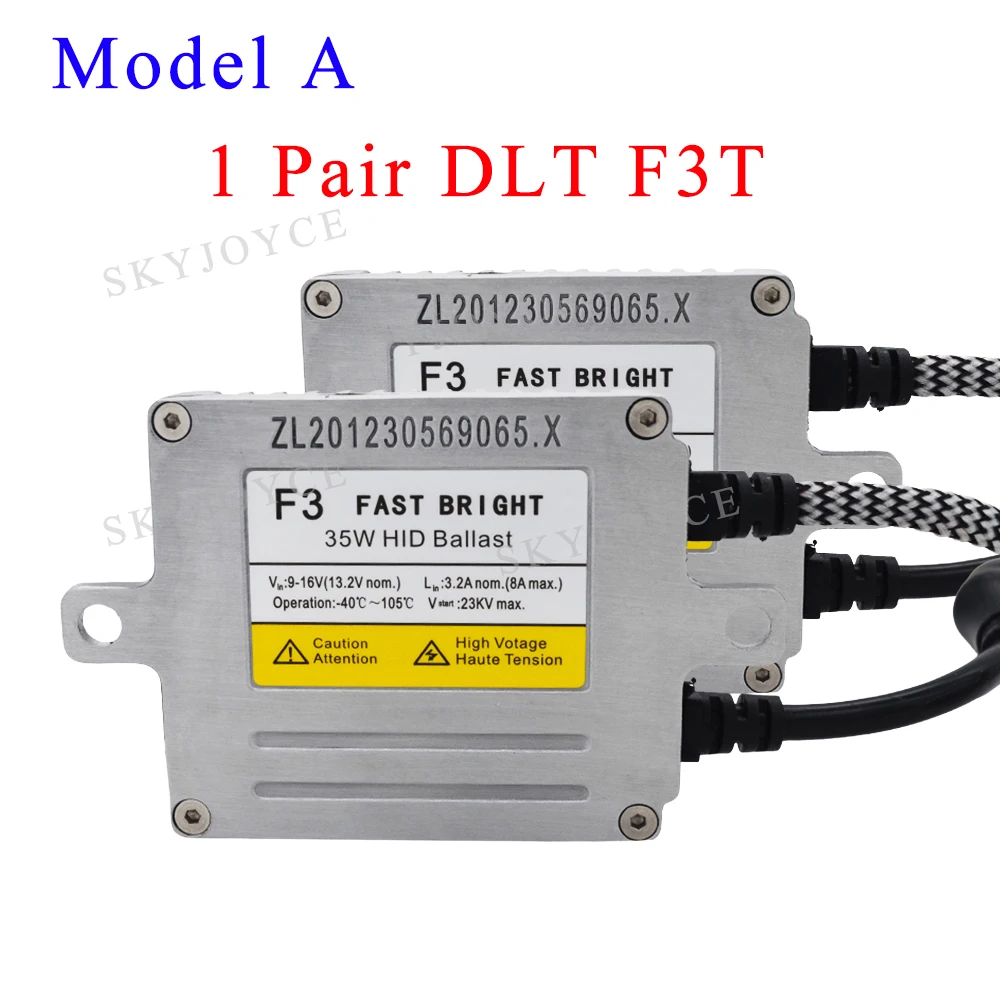AC 35W DLT HID балласт H7R комплект фар 5500K металлическое основание H7 лампа F3 Балласт