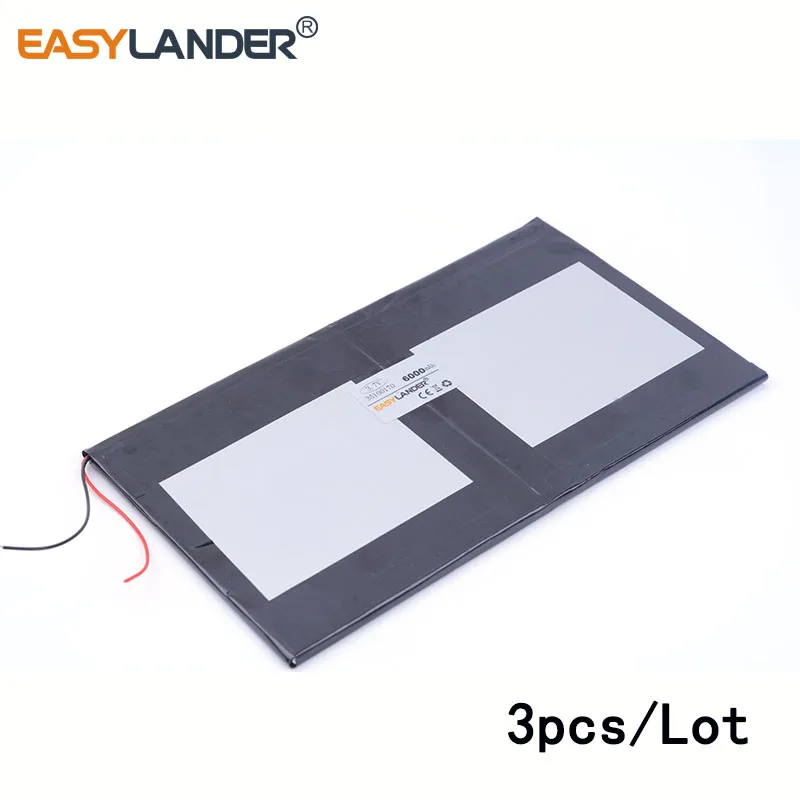 3 шт./лот 7 V 6000 mah 35100170 новый оригинальный 10-дюймовый планшет полимерный литиевый