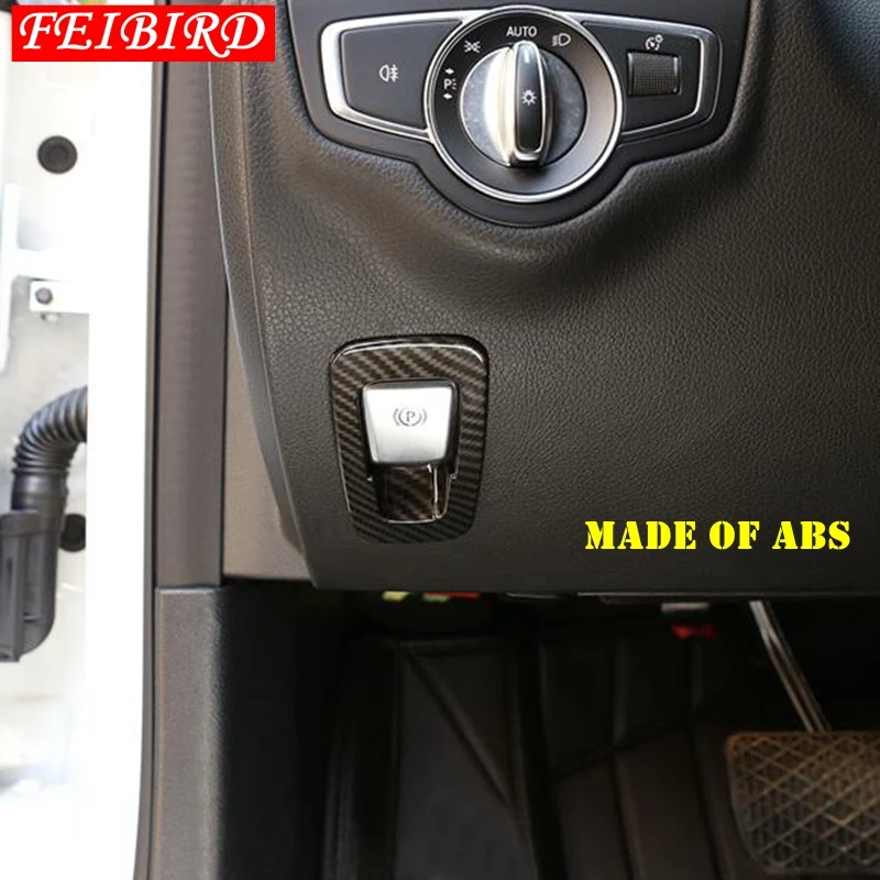 Auto Accessory For Mercedes Benz GLC X253 2016 2017 2018 Electrical Park Handbrake Hand Brake Cover Trims Silver Blue Red Golden |